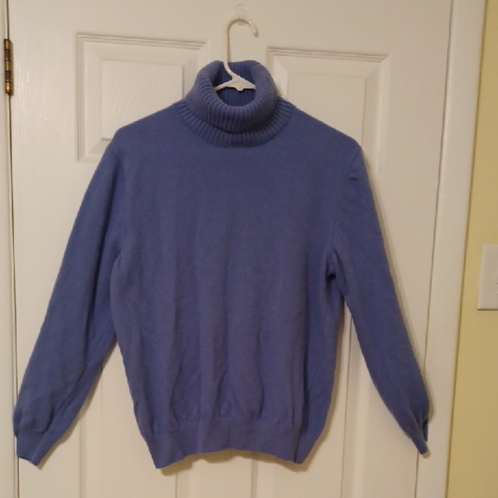 Women's Periwinkle Blue Turtleneck Sweater